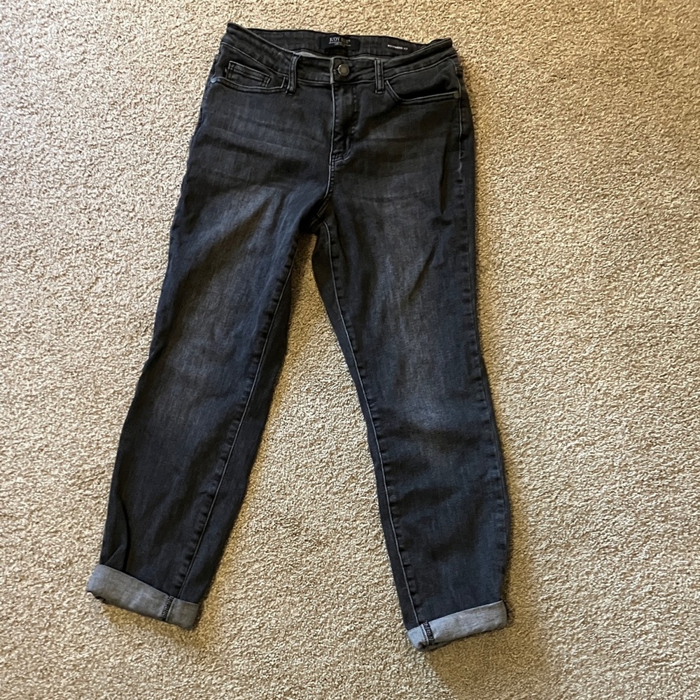 Judy Blue Dark Gray Ankle Jeans
